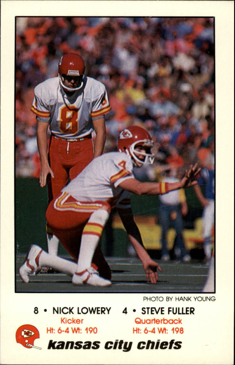 1981 Chiefs Police #8 Nick Lowery and
