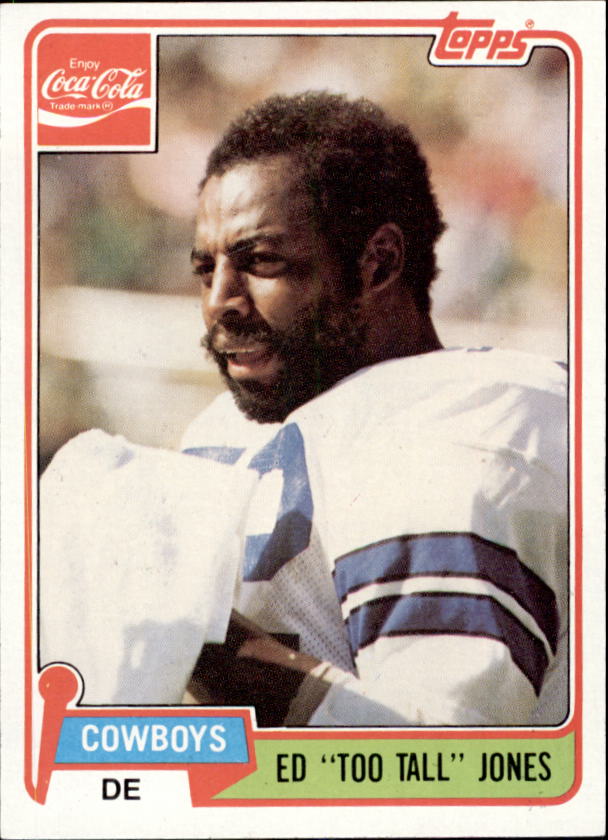 Ed Jones 1988 Topps #266 - Dallas Cowboys, Too Tall Jones at