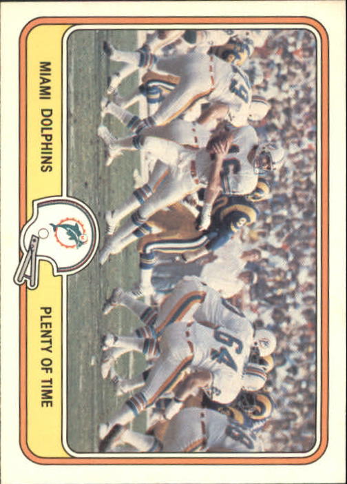 1981 Fleer Team Action #27 Miami Dolphins