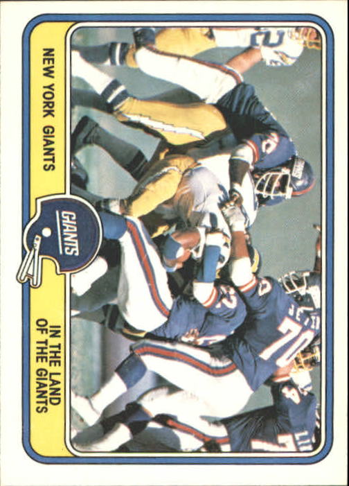 1981 Fleer Team Action #36 New York Giants