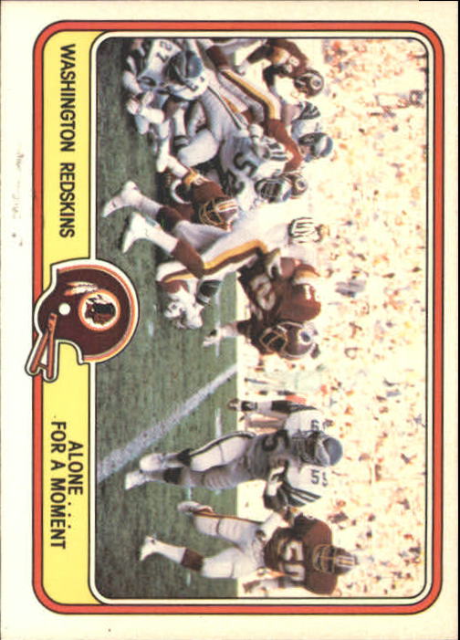 1981 Fleer Team Action #55 Washington Redskins