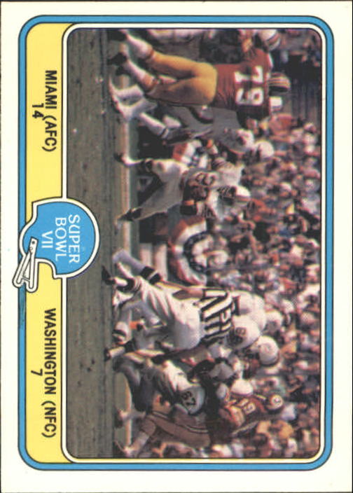 1980 Fleer Team Action #28 Miami Dolphins/Keep 'Em Busy - VG-EX