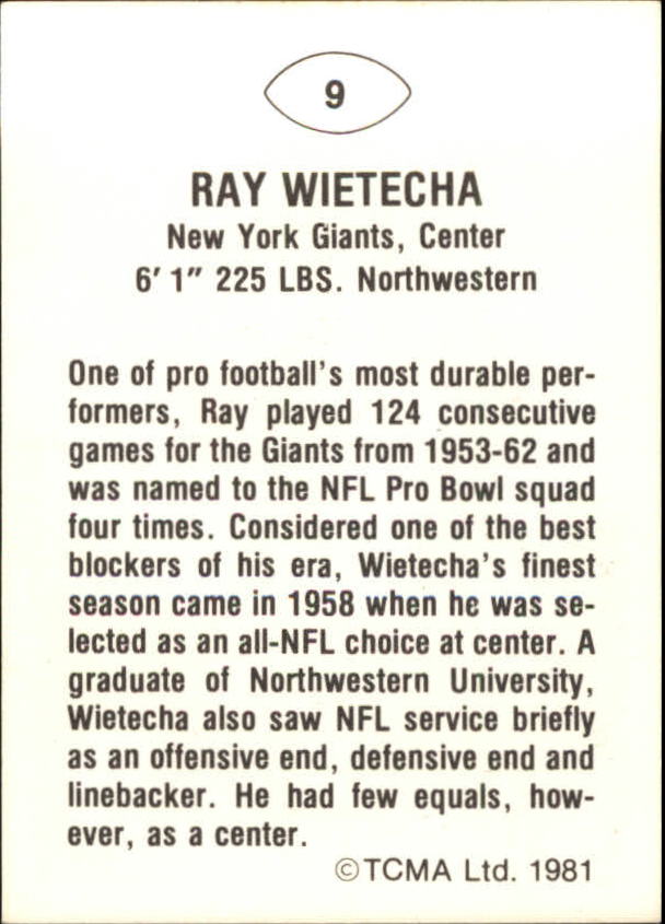B2243- 1981-87 TCMA Football Greats Card #s 1-90 -You Pick- 15+ FREE US SHIP - Picture 19 of 155