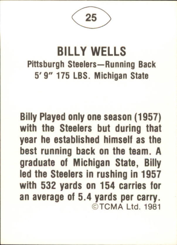 B2243- 1981-87 TCMA Football Greats Card #s 1-90 -You Pick- 15+ FREE US SHIP - Picture 51 of 155