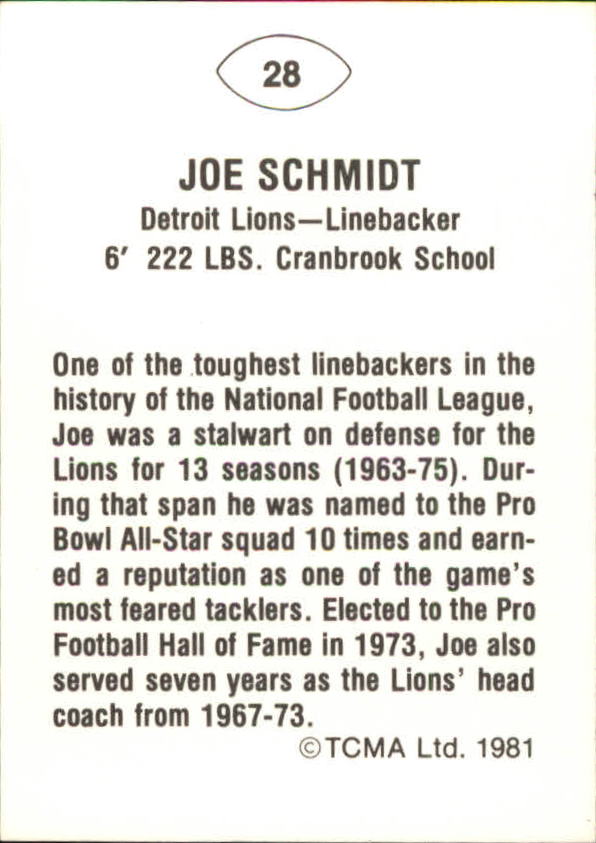 B2243- 1981-87 TCMA Football Greats Card #s 1-90 -You Pick- 15+ FREE US SHIP - Picture 57 of 155