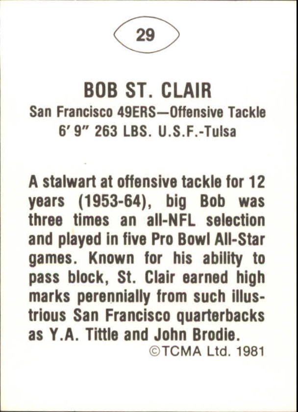 B2243- 1981-87 TCMA Football Greats Card #s 1-90 -You Pick- 15+ FREE US SHIP - Picture 59 of 155