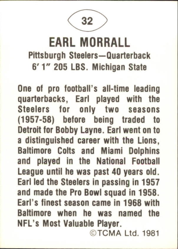 B2243- 1981-87 TCMA Football Greats Card #s 1-90 -You Pick- 15+ FREE US SHIP - Picture 65 of 155
