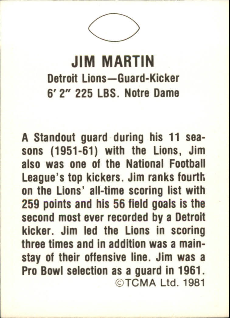 B2243- 1981-87 TCMA Football Greats Card #s 1-90 -You Pick- 15+ FREE US SHIP - Picture 67 of 155