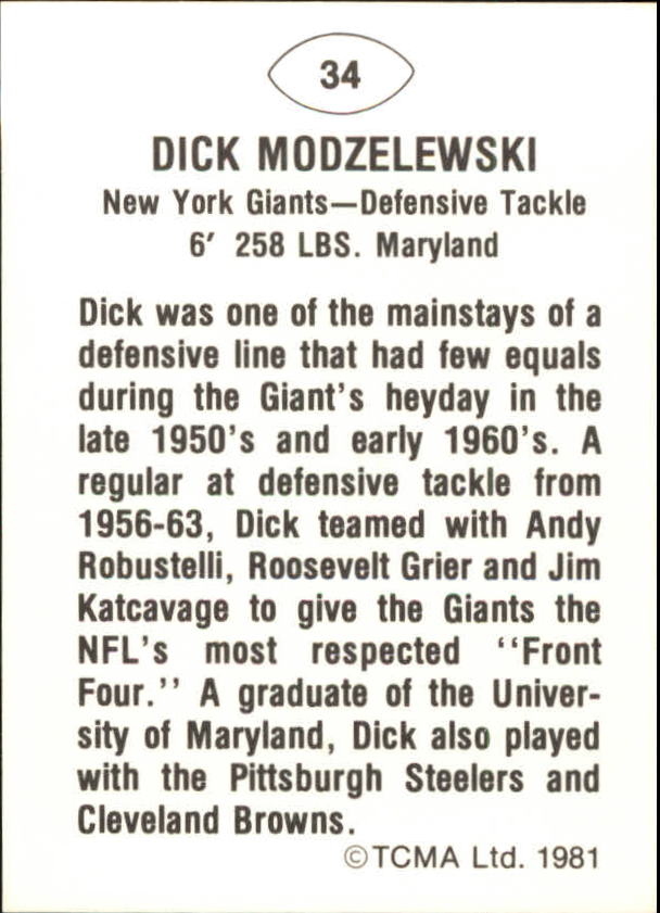 B2243- 1981-87 TCMA Football Greats Card #s 1-90 -You Pick- 15+ FREE US SHIP - Picture 69 of 155