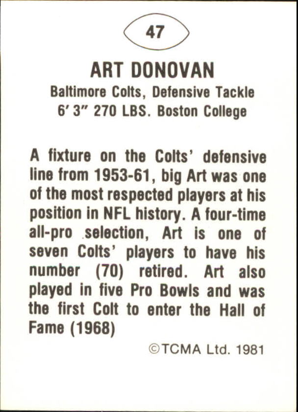 B2243- 1981-87 TCMA Football Greats Card #s 1-90 -You Pick- 15+ FREE US SHIP - Picture 93 of 155