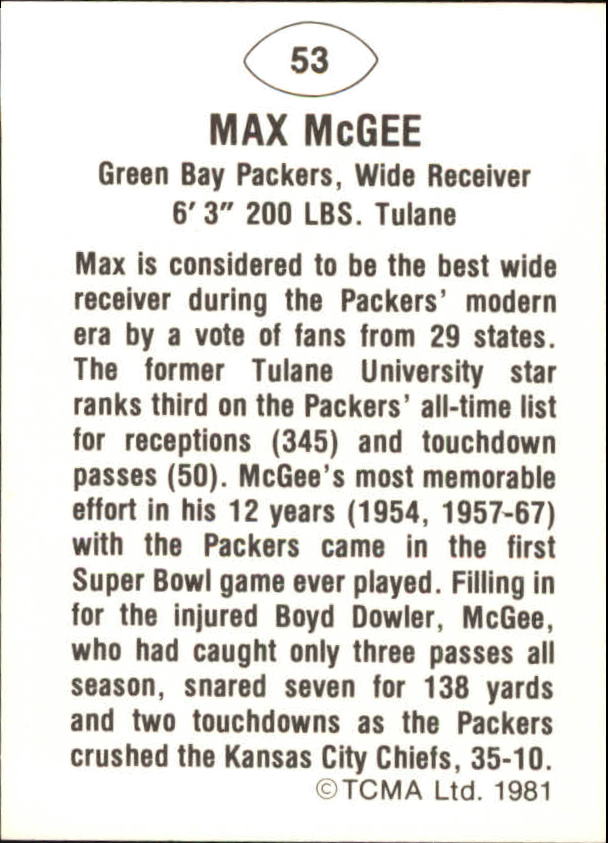 B2243- 1981-87 TCMA Football Greats Card #s 1-90 -You Pick- 15+ FREE US SHIP - Picture 105 of 155