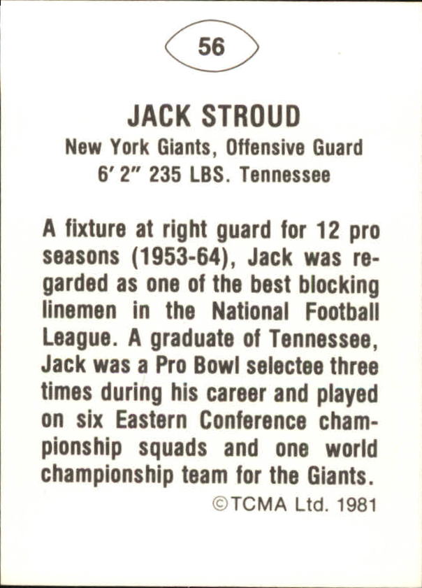 B2243- 1981-87 TCMA Football Greats Card #s 1-90 -You Pick- 15+ FREE US SHIP - Picture 111 of 155