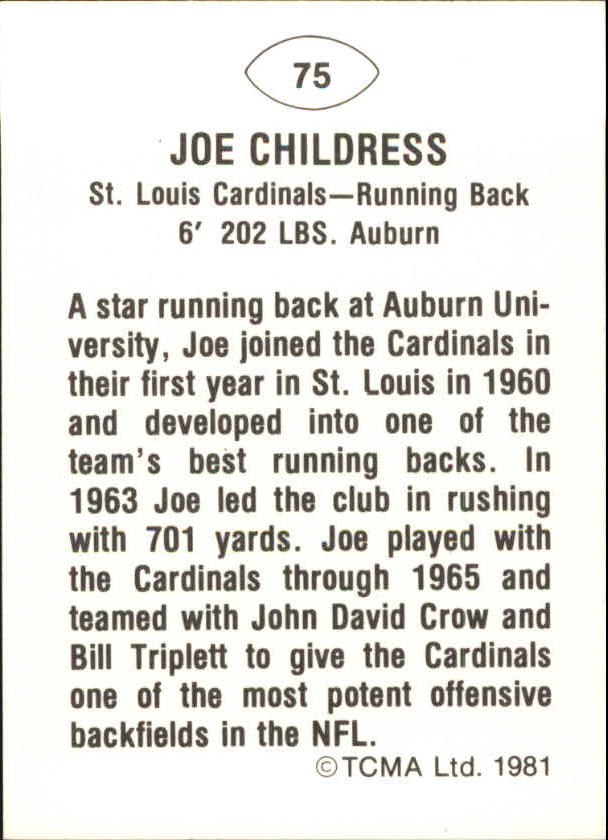 B2243- 1981-87 TCMA Football Greats Card #s 1-90 -You Pick- 15+ FREE US SHIP - Picture 149 of 155