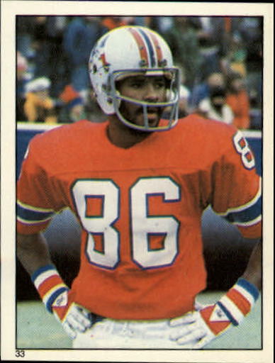 1981 Topps Stickers #33 Stanley Morgan