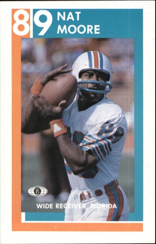 1982 Dolphins Police #6 Nat Moore