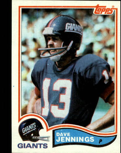 1982 Topps #424 Dave Jennings