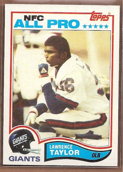 1982 Topps #434 Lawrence Taylor RC