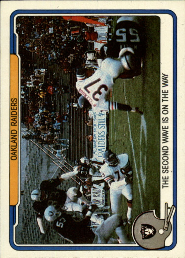 1982 Fleer Team Action #40 Oakland Raiders