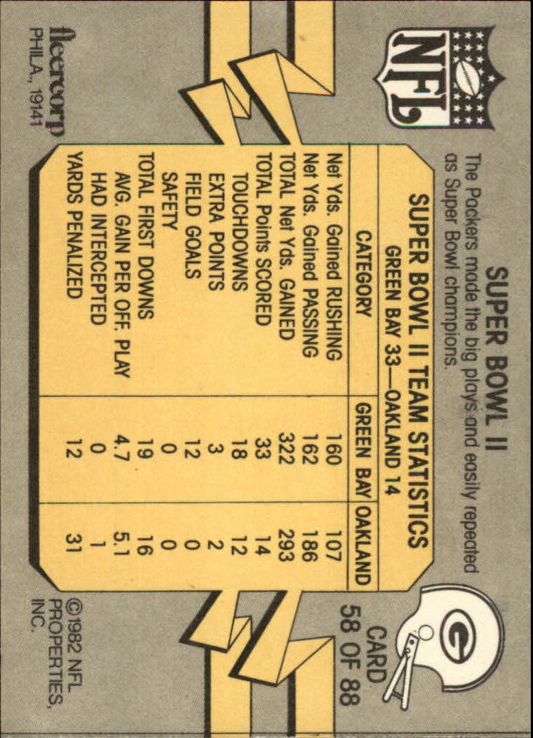 A7099- 1982 Fleer Team Action Football Cards 1-88 -You Pick- 15+ FREE US SHIP - Picture 115 of 169