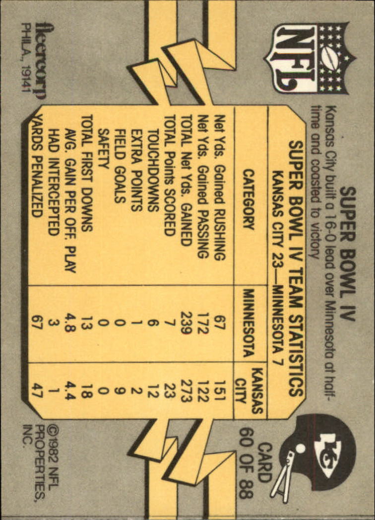 A7099- 1982 Fleer Team Action Football Cards 1-88 -You Pick- 15+ FREE US SHIP - Picture 95 of 129