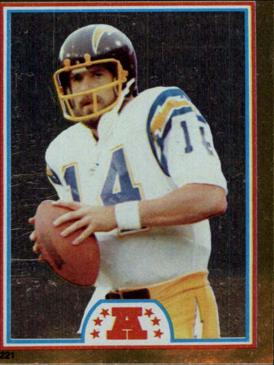 1982 Topps Coming Soon Stickers #221 Dan Fouts