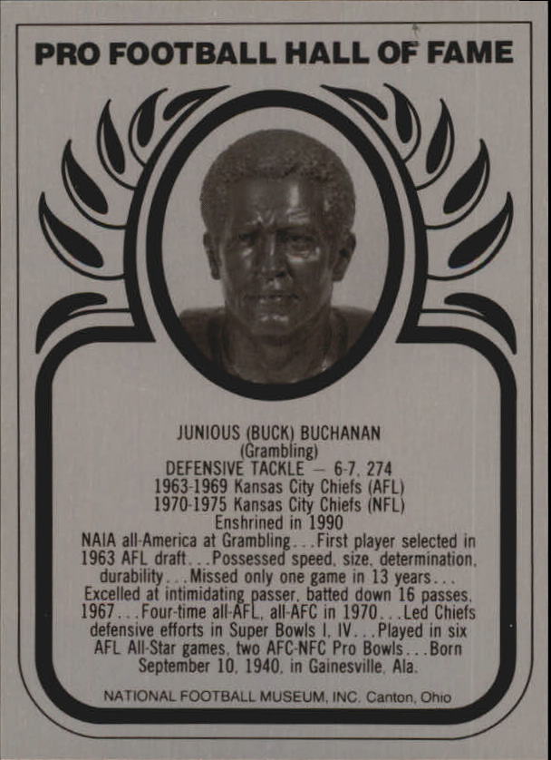 1982-2013 Hall of Fame Metallics #150 Buck Buchanan