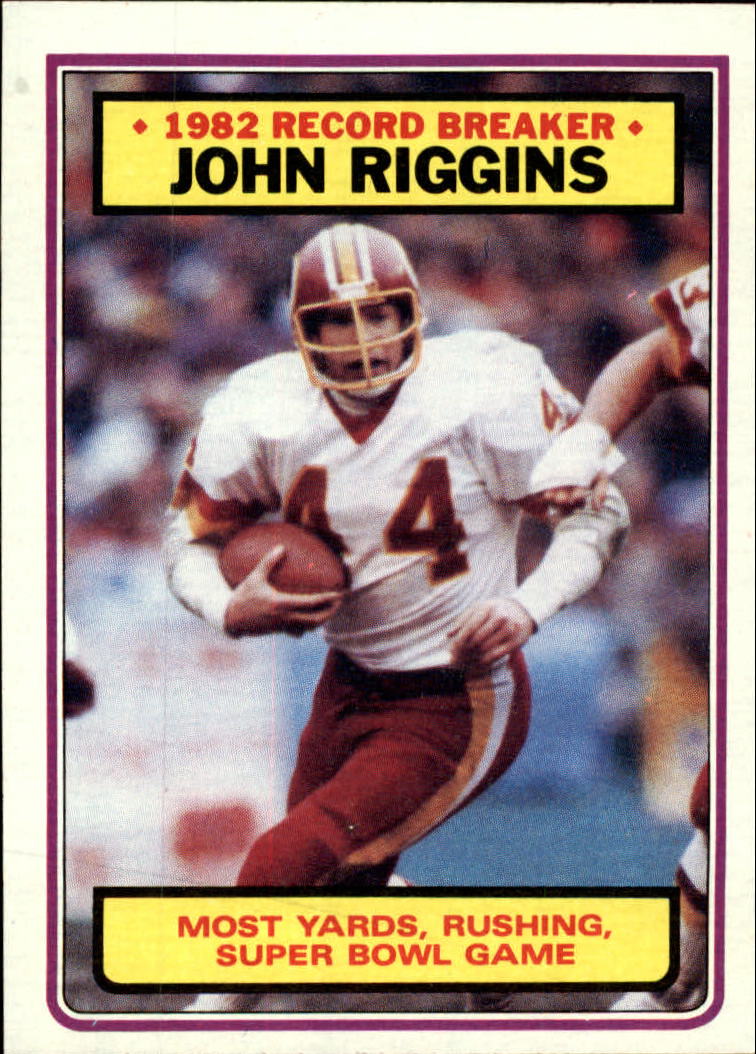 1983 Topps #8 John Riggins RB/Most Yards Rushing:/Super Bowl Game