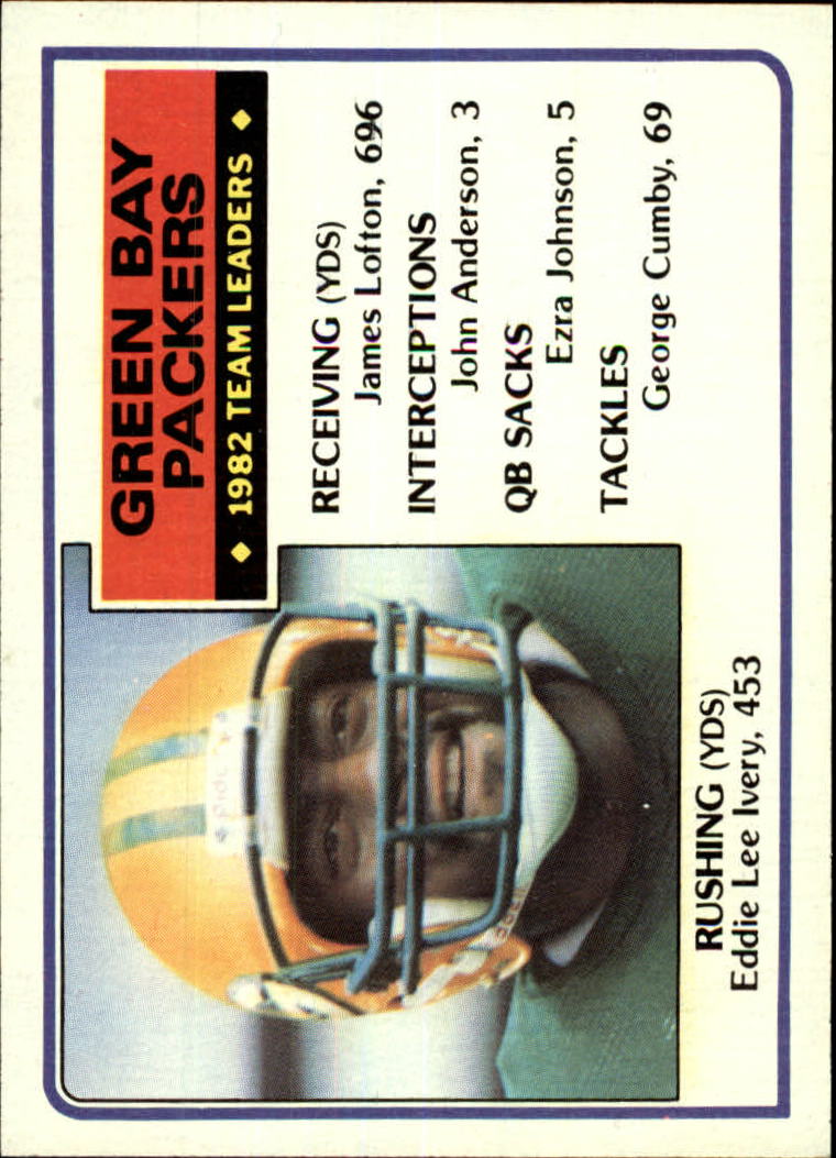 1983 Topps #74 Green Bay Packers TL/Eddie Lee Ivery