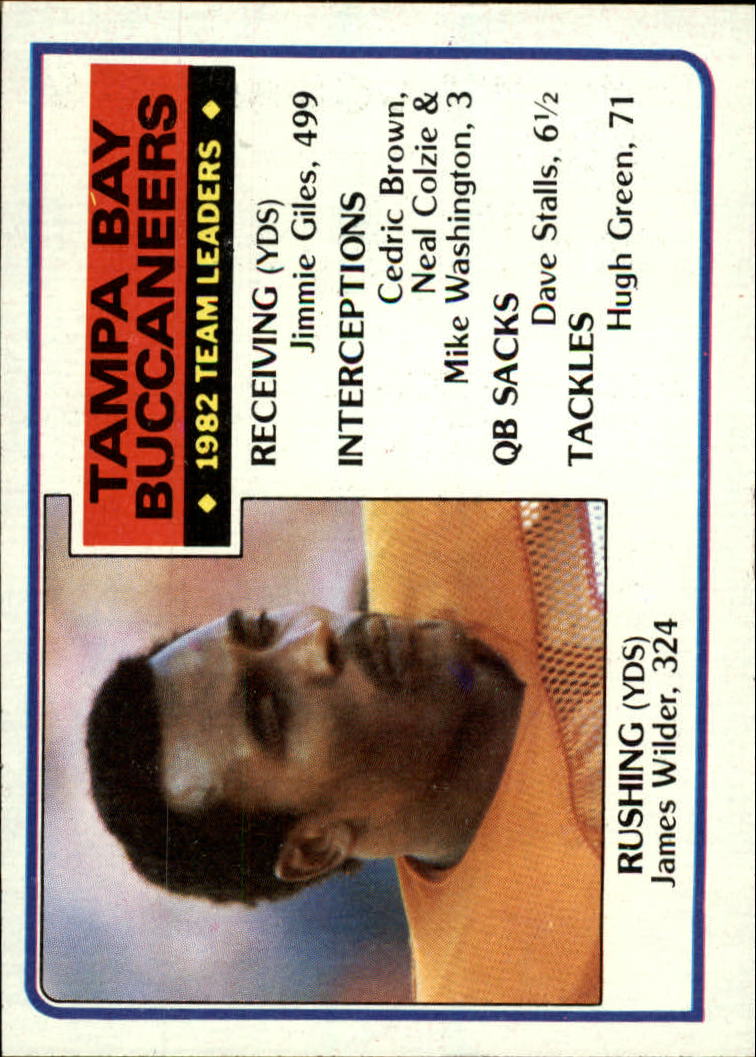 1983 Topps #174 Tampa Bay Bucs TL/James Wilder