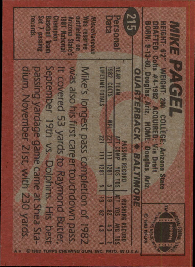 B2600- 1983 Topps FB # 201-396 MOSTLY STOCK PHOTOS -You Pick- 15+ FREE US SHIP - Picture 27 of 334