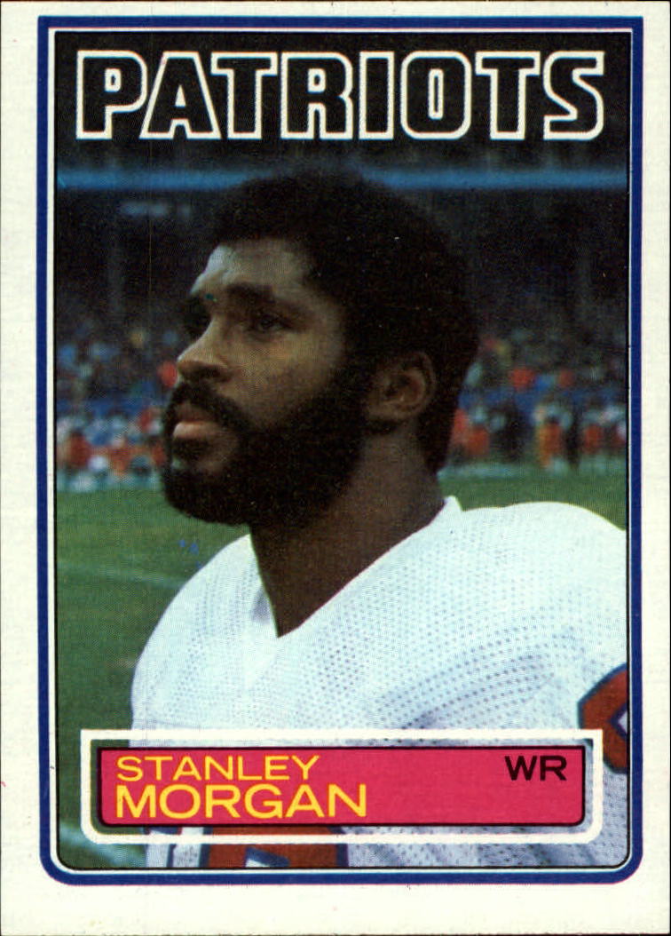 1983 Topps #334A Stanley Morgan ERR/(Inside Linebacker is/printed upside down/on card back)