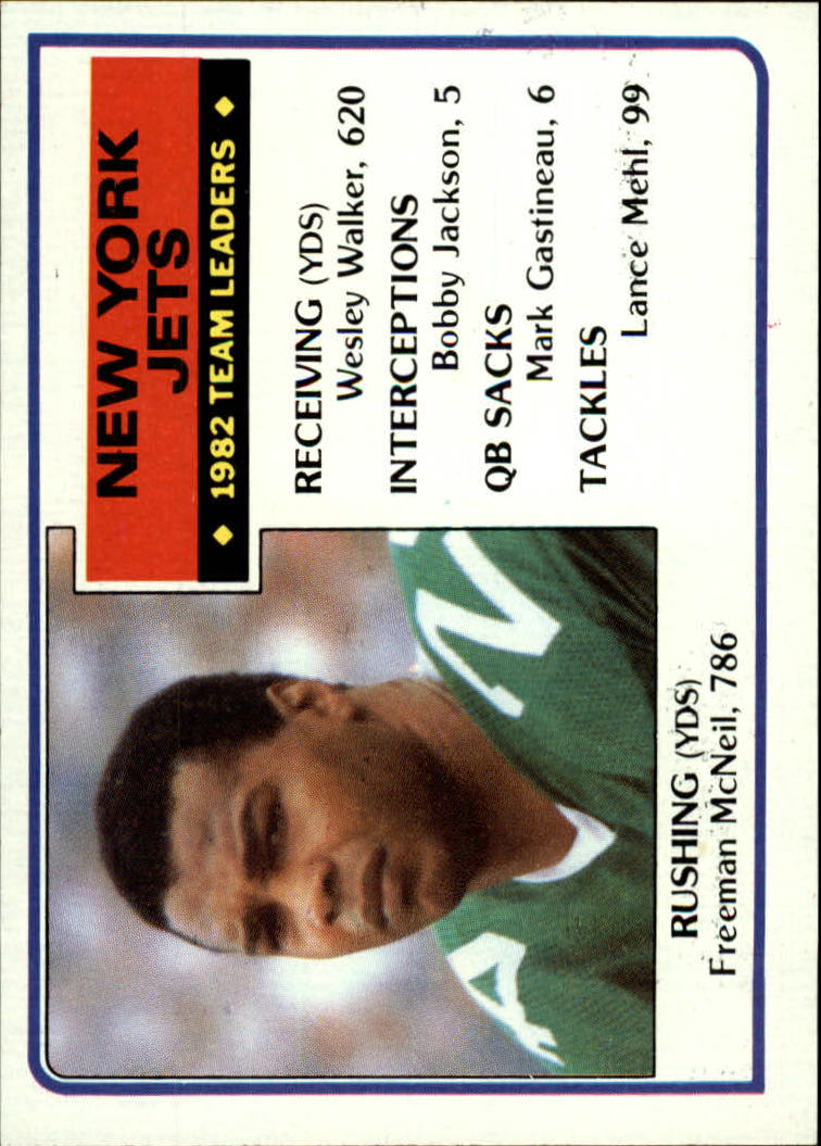 1983 Topps #338 New York Jets TL/Freeman McNeil