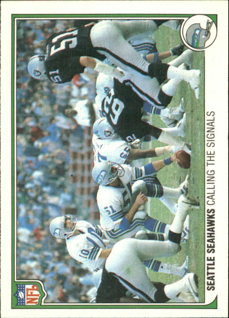 1983 Fleer Team Action #51 Seattle Seahawks