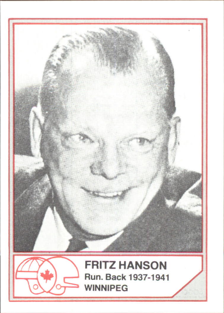 1983 JOGO Hall of Fame B #B15 Fritz Hanson