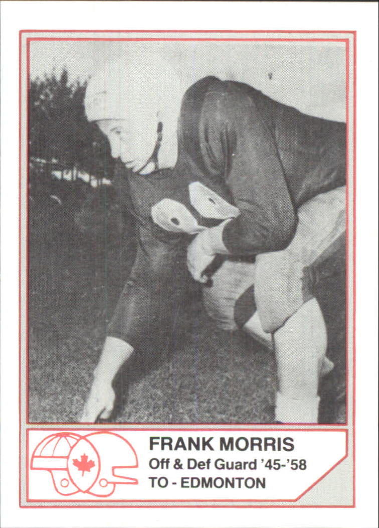1983 JOGO Hall of Fame B #B17 Frank Morris