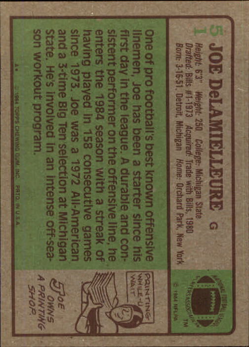 A8978- 1984 Topps FB Cards 1-100 MOST STOCK PHOTOS -You Pick- 15+ FREE US SHIP - Picture 93 of 215