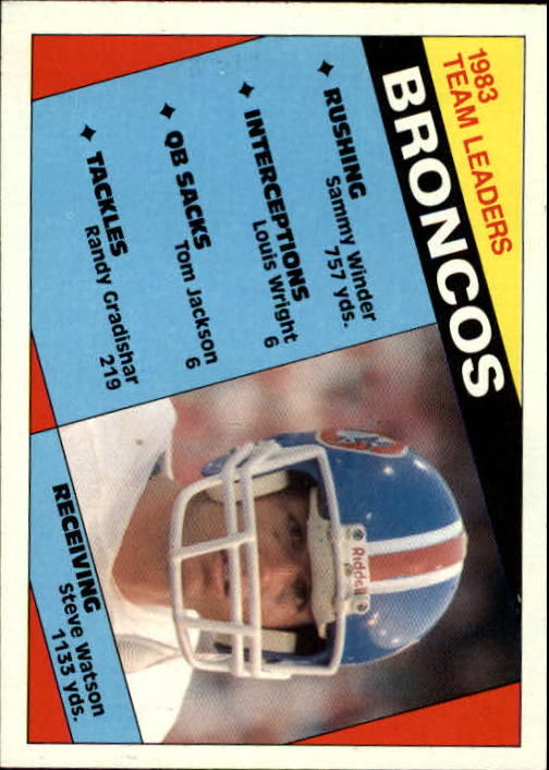 1984 Topps #61 Denver Broncos TL/Steve Watson
