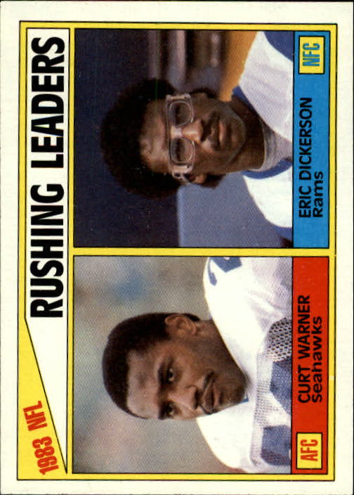 1984 Topps #204 Rushing Leaders/Curt Warner/Eric Dickerson
