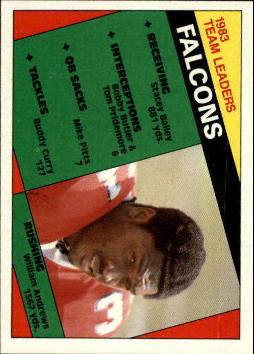 1984 Topps #208 Atlanta Falcons TL/William Andrews
