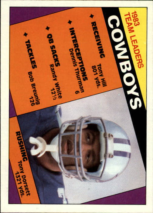 1984 Topps #235 Dallas Cowboys TL/Tony Dorsett