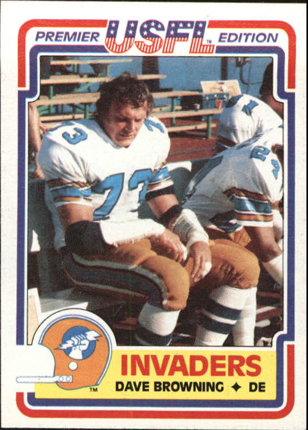 1984 Topps USFL #85 Dave Browning