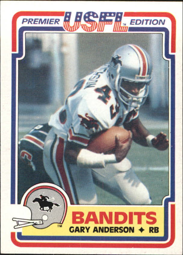 1984 Topps USFL #117 Gary Anderson XRC RB