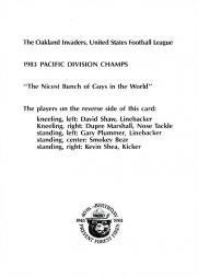 Sports Card Back