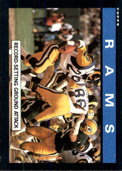 1985 Topps #77 Los Angeles Rams TL/Record-Setting/Ground Attack/(Eric Dickerson)