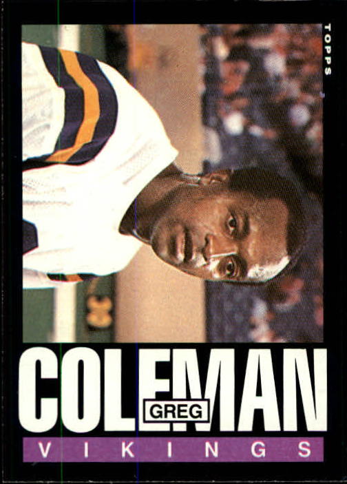 1985 Topps #92 Greg Coleman