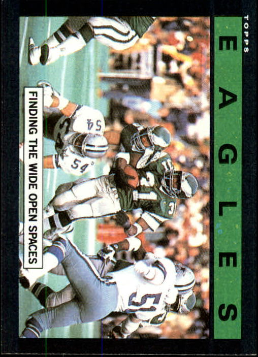 1985 Topps #125 Philadelphia Eagles TL/Finding The Wide/Open Spaces/(Wilbert Montgomery)