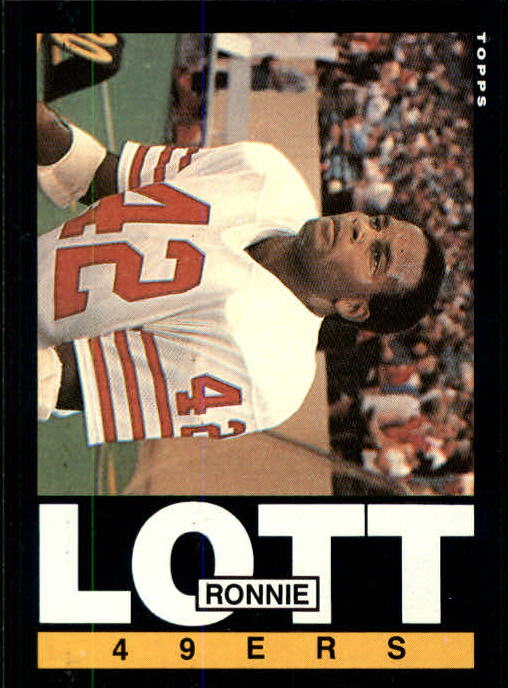 1985 Topps #156 Ronnie Lott