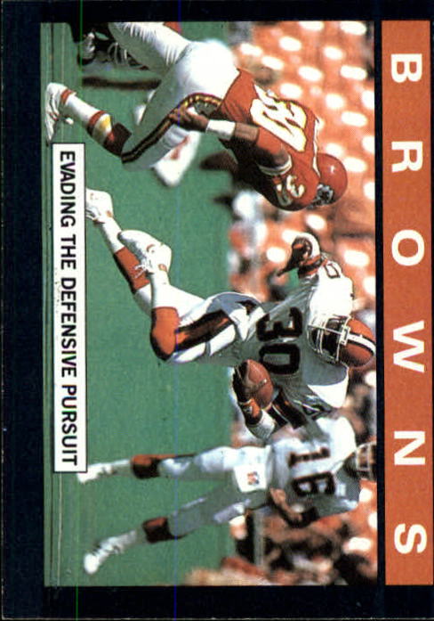 1985 Topps #221 Cleveland Browns TL/Evading The/Defensive Pursuit/(Boyce Green)