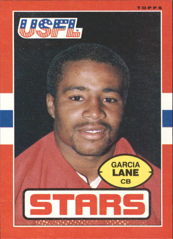 1985 Topps USFL #17 Garcia Lane XRC