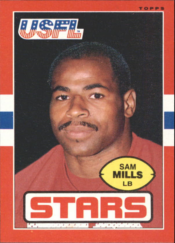 1985 Topps USFL #19 Sam Mills XRC